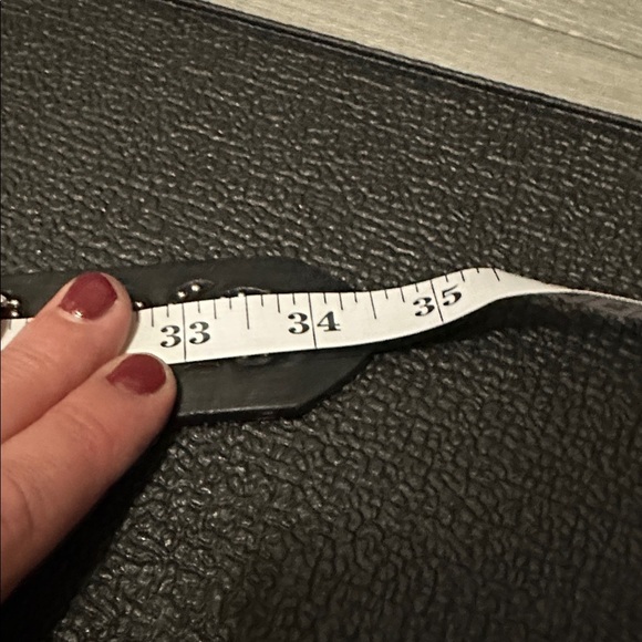 Tony Lama Black Belt with Turquoise Stone Buckle - Picture 11 of 11